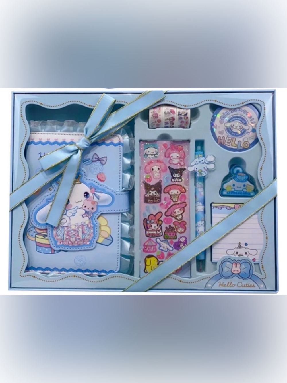 NWT Sanrio Cinnamoral Blue & Pink Kids Stationery Set - My Melody & Friends